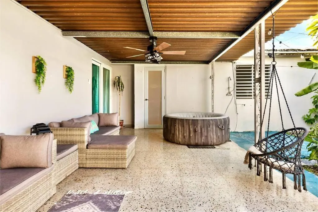 Luxury 4Br For 14-& Jacuzzi 6 Min Beach & Airport サンジョアン